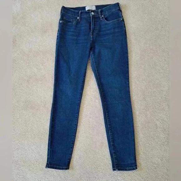 Everlane Mid Rise Skinny Jeans Blue Women's Size 27 Ankle Length Denim - Picture 2 of 14